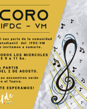 ¡Sumate al Coro del IFDCVM!