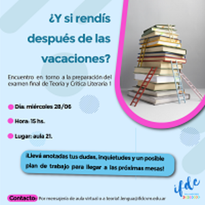 ¿Y si rendís después de las vacaciones?