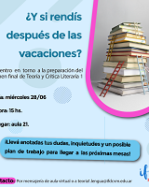 ¿Y si rendís después de las vacaciones?