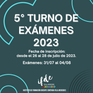 5° Turno de exámenes 2023