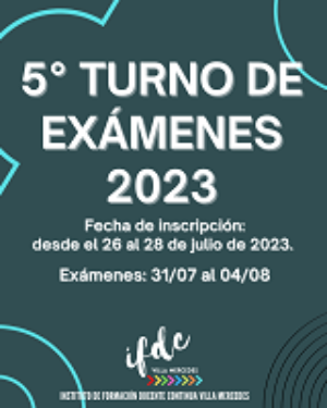 5° Turno de exámenes 2023