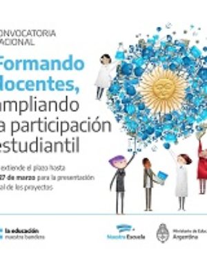 Convocatoria nacional “Formando docentes, ampliando la participación estudiantil”