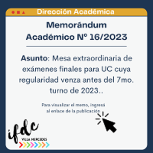 Memorándum académico N°16/2023