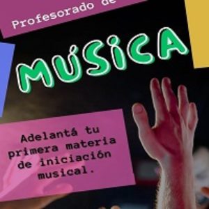 Profesorado de Música. Preingreso 2024.