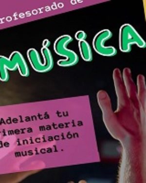 Profesorado de Música. Preingreso 2024.