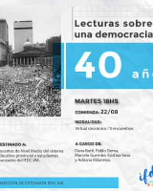 Capacitación: <strong>Lecturas sobre una democracia de 40 años</strong>