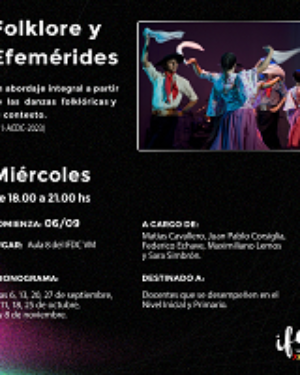 Capacitación: <strong>Folklore y efemérides: un abordaje integral a partir de las danzas folklóricas y su contexto</strong>