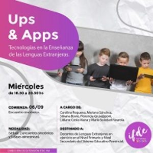 Capacitación: <strong>Ups & Apps. Tecnologías en la Enseñanza de las Lenguas Extranjeras</strong>