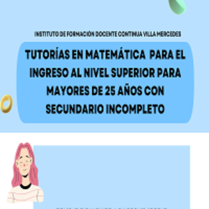 Cronograma de encuentros. Módulo de Matemática para mayores de 25 años sin secundario completo.