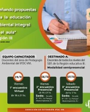 Capacitación: <strong>«Diseñando propuestas para la Educación Ambiental Integral en el aula – Región III»</strong>