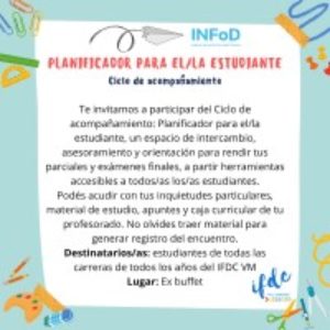 Ciclo de acompañamiento para el/la estudiante