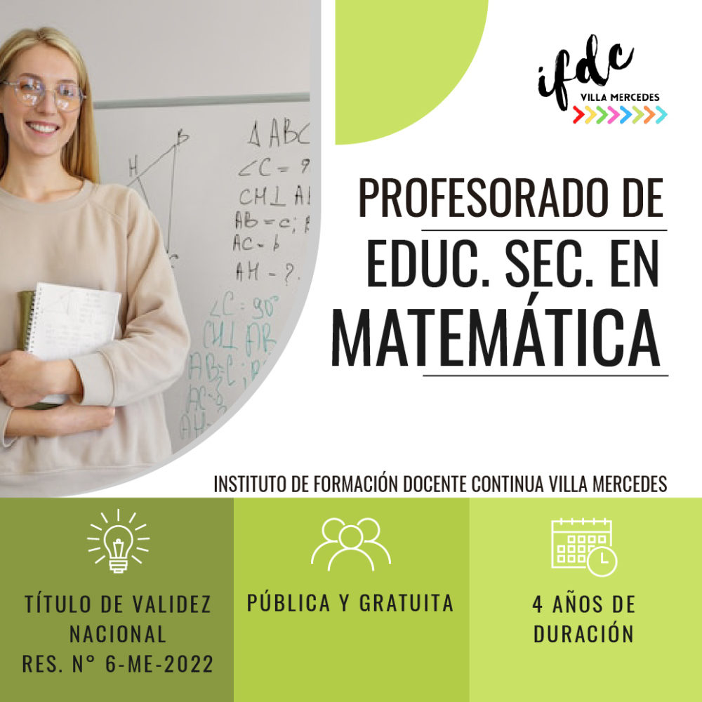 Profesorado de Educ. Sec. en Matemática
