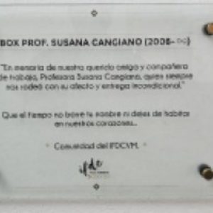 <strong>Homenaje a Susana Cangiano, profesora del IFDC Villa Mercedes</strong>