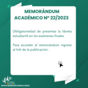 Memorándum Académico N° 22/2023