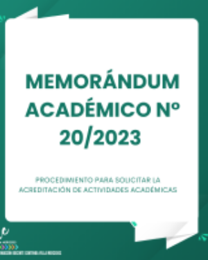 Memorándum Académico N° 20/2023