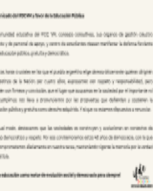 Comunicado del IFDCVM a favor de la Educación Pública