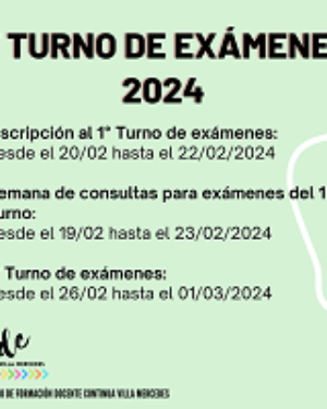 1° Turno de exámenes 2024