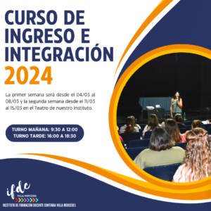 Curso de ingreso e integración 2024