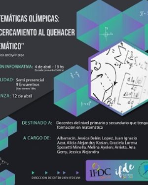 Capacitación. «Matemáticas Olímpicas: un acercamiento al quehacer Matemático»