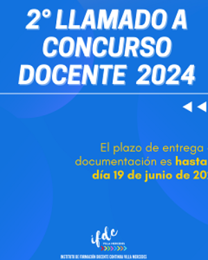 2° Llamado a concurso docente 2024