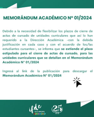 Memorándum académico N°1/2024