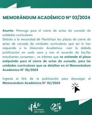 Memorándum académico N°2/2024