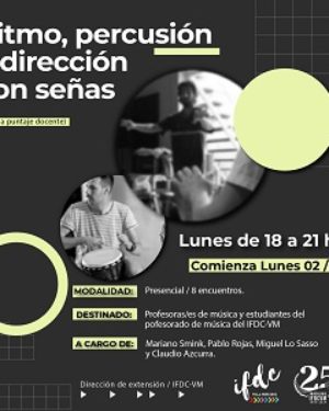 Capacitación: Ritmo, Percusión y Dirección con Señas