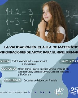 Capacitación: La diversidad en el aula de Matemática. Configuraciones de apoyo para el Nivel Primario