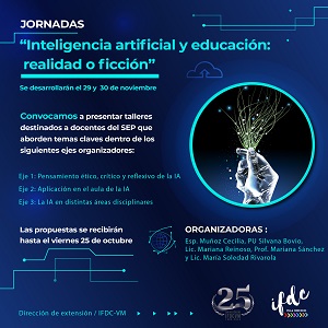 Jornadas «Inteligencia artificial y educación: realidad o ficción»