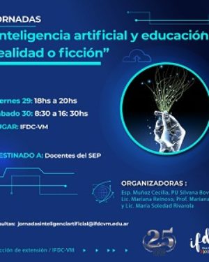 Jornada “Inteligencia artificial y educación: realidad o ficción”