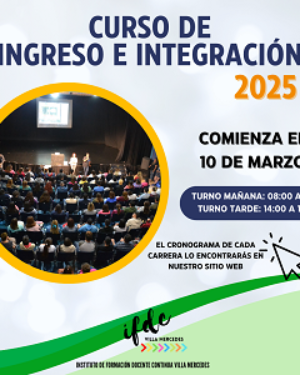Curso de ingreso e integración 2025