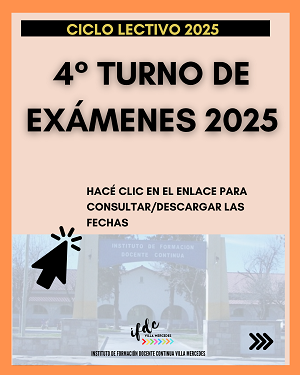 4° Turno de exámenes 2025