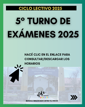 5° Turno de exámenes 2025