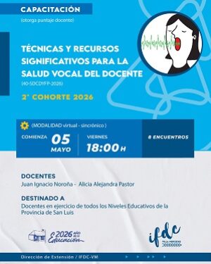 🗣️ CAPACITACIÓN: Técnicas y recursos significativos para la salud vocal del Docente 🩺✨
