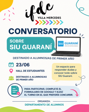 Conversatorio – SIU Guaraní – Para ingresantes 2026